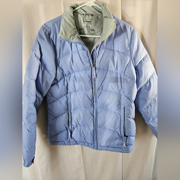 L.L. Bean Periwinkle Blue Puffer Jacket - Picture 3 of 5